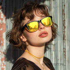 KANASTAL Polarized Sunglasses for Women, Classic Square Mens Sun Glasses, Lightweight Shades for Womens Outdoor 100% UV400 Protection Driving Fishing Golf Outdoor Activities