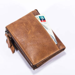 WellingtonAE 06Vintage Style Purse Leather Wallet Men Hasp Wallet Fashion Male Short Wallets Card Holder Bag Money Wallet