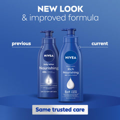 NIVEA Body Lotion for Dry to Very Dry Skin, Rich Nourishing, 5in1 Complete Care, 48H Intense Moisture, 2x400ml, Pack of 2