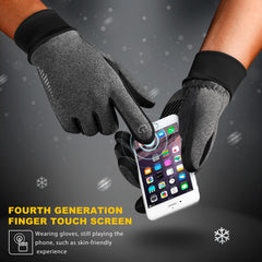 SIMARI Winter Gloves Men Women Touch Screen Glove Cold Weather Warm Gloves Freezer Work Gloves Suit for Running Driving Cycling Working Hiking 102 - Grey