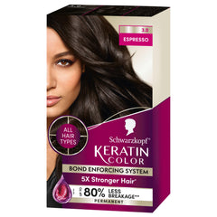 Schwarzkopf Keratin Color Permanent Hair Color Cream, 3.0 Espresso