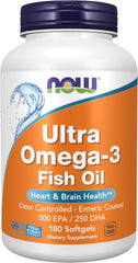 Now Foods, Ultra Omega-3, 500 Epa/250 Dha, 180 Softgels