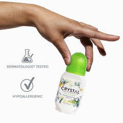 Crystal Essence Deodorant Roll-On 2.25 Ounce Vanilla Jasmine (66ml) (3 Pack)