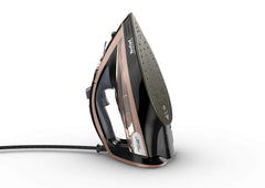 Tefal Ultimate Pure Steam Iron, 260g/min Steam Boost, 350ml Water Tank, 3m Power Cord, 3100W, Black and Rose Gold, FV9845
