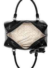 Guess Factory Women's Alder Box Satchel, Lather Material - Black - LE676709