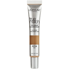 L’Oréal Paris L'Oreal True Match Eye Cream in a Concealer, 0.5% Hyaluronic Acid, Dark N7-8, 0.4 fl. Oz