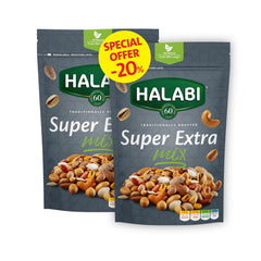 Halabi Traditionally Roasted Super Extra Mix Nuts, Dual Pack - 300g