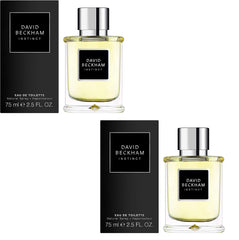 David Beckham Instinct Eau De Toilette Mens Gents Fragrance Aftershave Cologne 75 ml 2 Pack