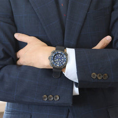 Citizen Men's Analogue Eco-Drive Watch with a Rubber Band Promaster Marine