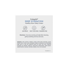 CETAPHIL Deep Hydration Healthy Glow Daily Face Cream, 1.7 oz, 48 Hour Dry Skin Face Moisturizer for Sensitive Skin, With Hyaluronic Acid, Vitamin E & Vitamin B5