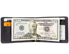 Big Skinny Men's Acrobat Money Clip Slim Wallet, Holds Up to 20 Cards - Black