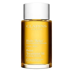 Clarins Relax Body Treatment Oil Relaxes, Moisturizes and Soothes Aching Muscles Relieves Stress and Fatigue Nourished & Comfortable Skin After The First Use Natural 100% Plant Extracts