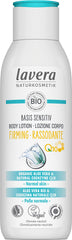 Lavera basis sensitiv Body Lotion Firming - Natural Cosmetics vegan Organic Aloe Vera & Coenzyme Q10 certified 250ml, white
