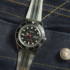 Timex Men's M79 Automatic 40mm Watch - Stainless Steel/Black/Stainless Steel