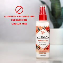 Crystal Essence Deodorant Spray, Pomegranate - 4 oz