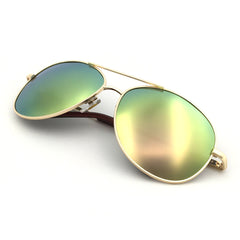 J+S Premium Military Style Classic Aviator Sunglasses, Polarized, 100% UV protection for Men Women