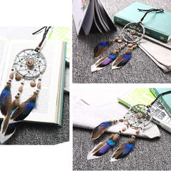 Car Pendant Handcraft Dream Catcher Feather Hanging Car Rearview Mirror Ornament Auto Decoration Accessory