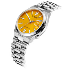 Citizen Eco-Drive Tsuyosa Yellow Dial and Stainless Steel Bracelet Watch 40mm NJ0150-56Z