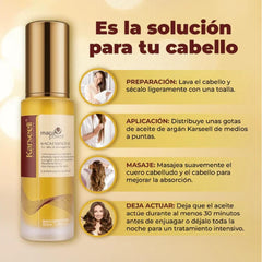 Karseell MACA CARE SYSTEM Set of 2 Purple Hair Mask + Argan Oil Repairs Dyed Hair Matizer for Blonde and Grey Hair Lightener Dry and Damaged Hair - 500ml + 50ml