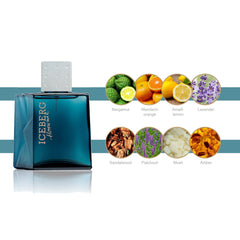 ICEBERG Homme - Aromatic Fougere Fragrance For The Classic Gentleman - Clean And Refreshing EDT Spray Cologne For Men - Fresh Citrus Notes Of Lavender, Lemon, Jasmine, Oakmoss, And Cedar - 3.3 Oz