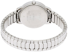 Timex Easy Reader 30 mm Womens White Dial Silver-Tone Stainless Steel Strap Watch Tw2P78500