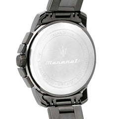 Maserati Men's R8873621007 SUCCESSO Analog Display Quartz Grey Watch, Black, Chronograph,Quartz Movement
