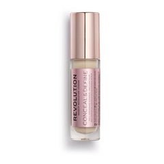 Makeup Revolution Conceal and Define Foundation, Full Coverage & Matte Finish, F4.5 for Light Skin Tones, Vegan & Cruelty-Free, 0.7 Fl Oz