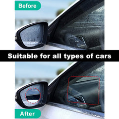 HLARTNET HLAA 6 Pieces Car Rearview Mirror Film, Rainproof Waterproof Car Mirror Protector Side Mirror Rain Guard Mirror Aid Anti Fog Nano Coating Car Film for Cars Trucks Bus