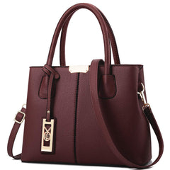 COCIFER Purses and Handbags for Women Shoulder Tote Bags Top Handle Satchel - Burgundy