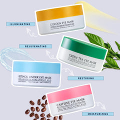 Enaskin Naturals Under Eye Patches for Dark Circles: 30 Pairs Collagen Eye Gels Pads - Reduce Wrinkles Puffy & Bags - Retinol Skin Treatment Mask - Anti Aging Face Moisturizer For Women & Men (Blue)