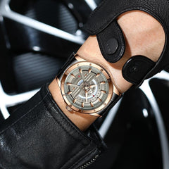 CURREN Original Brand 8381 Stainless Steel Band Wrist Watch For Men With Brand (Box)-8381 - BROWN GRAY