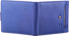 Wildhorn Genuine Leather Hand-Crafted Wallet Men Wallets - Blue