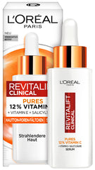 L’Oréal Paris L'Oreal 12% Pure Vitamin C Serum, for a Radiant Skin Tone and Reduced Pores, Against the First Signs of Skin Ageing, Revitalift Clinical, 1 x 30 ml