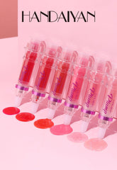 Lip Gloss 6 Pcs Lip Plump Hydrating Moisturizing Long Lasting High Glossy Lip Stain Super Lustrous Balm Oil Tinted Treatment Lip Glow Glass Shine Glitter Makeup Colored Bright Lifter For Women Girls