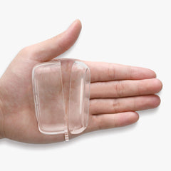 kwmobile Earphones Case Compatible with Technics EAH-AZ100 - Crystal TPU Two-Part Earbuds Case - Transparent