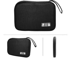 BIGTHREE Electronics Accessories Organizer Bag, Waterproof Cable Organiser Bag, Universal Carry Travel Gadget Bag Holiday Essentials for Men Women for USB Cable Drive, SD Card, Charger Hard Disk
