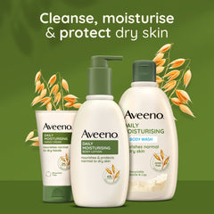 Aveeno Daily Moisturising Body Lotion, With Soothing Oats & Rich Emollients, Suitable For Sensitive Skin, Nourishes and Protects Skin, Fragrance Free, 300ml