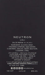 Ajmal Perfumes NEUTERON EAU DE PARFUM 100 ml