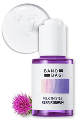 BANOBAGI Milk Thistle Repair Serum | Korean Skin Care Face Moisturizer Hydrating Serum for Face | Niacinamide Serum Skin Firming Face Serum with Burdock Root Extracts & Hyaluronic acid serum (1.01 oz)