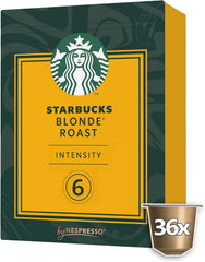 Starbucks Blonde Espresso Roast By Nespresso Capsules (36 Capsules)