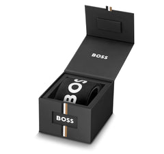 Boss Chronograph Quartz Watch for Men Collection Skytraveller with Stainless Steel Strap - 1514149 - Silver