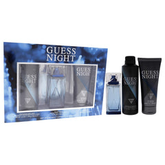 GUESS Night Men's Eau de Toilette Perfume, 100 ml + 200 ml Shower gel + 226 ml Body Spray Set
