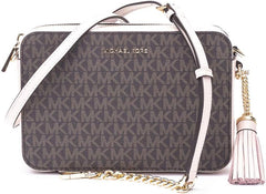 Michael Kors Jet Set Multicolor Camera Bag Brown/Soft Pink, 32F8GF5M2B-266, L