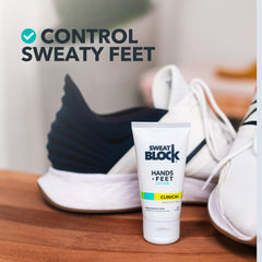 SweatBlock Antiperspirant Lotion for Sweaty Hands & Feet, Anti Sweat Lotion Hyperhidrosis Treatment for Hand and Foot Sweat Prevention 2-Pack