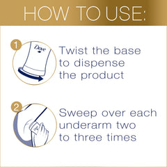 Dove Women Antiperspirant Deodorant Stick for refreshing 48-hour protection, Original, alcohol free, 40g