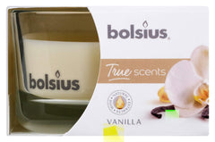 Bolsius True Scents Vanilla Candle in Glass Scented Small