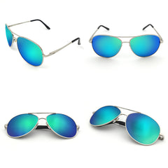 J+S Premium Military Style Classic Aviator Sunglasses, Polarized, 100% UV protection for Men Women