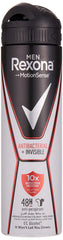 Rexona Men Antiperspirant Deodorant Antibacterial + Invisible, 150 ml (Pack Of 2)