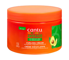 Cantu Avocado Curling Cream, Hydrating, Curl Enhancing, Frizz Control, Repairs dry, brittle hair - 340g