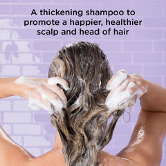 Noughty 97% Natural Get Set Grow Hair Thickening Shampoo to Optimise Scalp Health, Stimulate Roots and Promote Hair Growth, with Organic Garden Pea Sprouts and Green Robusta Coffee Beans, 250ml